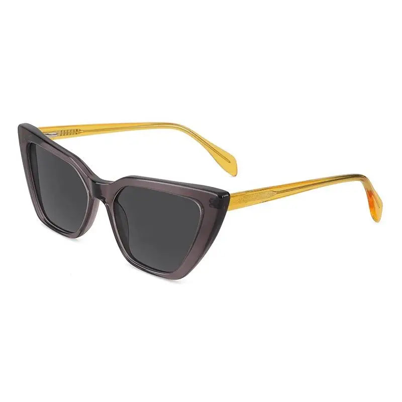 Mixed Color Transparent Fashion All Match Autumn New Style Customizable Cat Eye Acetate Sunglasses