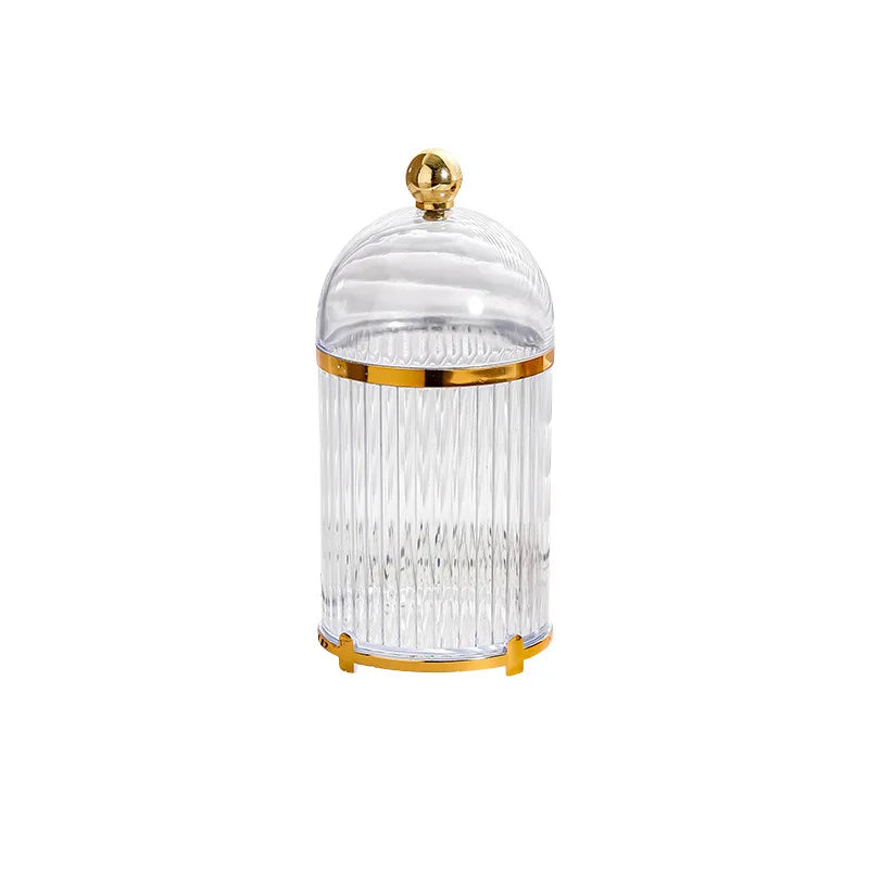 Household Luxury Style Food Storage Jar Kitchen Food Freshness Preservation Container Storage Bottle with Forks