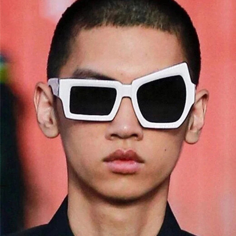 Men Punk Sunglasses Luxury Brand Designer Steampunk Geometry Sun Glasses Women UV400 Driving Shades Unique Personality Eyewear