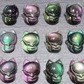 Sell High-quality rainbow Obsidian Hand-carved Big Head the fox Pendant