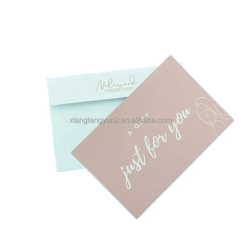 Custom Thank You Card Own logo Luxury Purchase Thank You Card and Envelopes