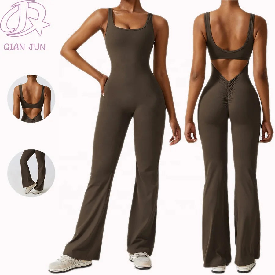 2024 New Yoga One Piece Sports Yoga Jumpsuit Women Plus Size Fitness Workout Jumpsuit Playsuits Bodysuits