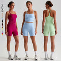 SHINBENE Hi Cloud Women's High Waist Shorts and Bras Yoga Workout Set Wholesale Sports Gym Fitness Sets