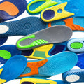 Cool TPE Gel Motion Insoles Men New  Sports Insoles Orthopedic Heel Cup Flat Feet Shock Absorb Cold Messaging