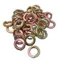 DIN Standard M10 M12 Yellow Zinc Washers Self Lock Spring Washer Stainless Steel 304 A4 Plain Style Split Spring Lock Washers