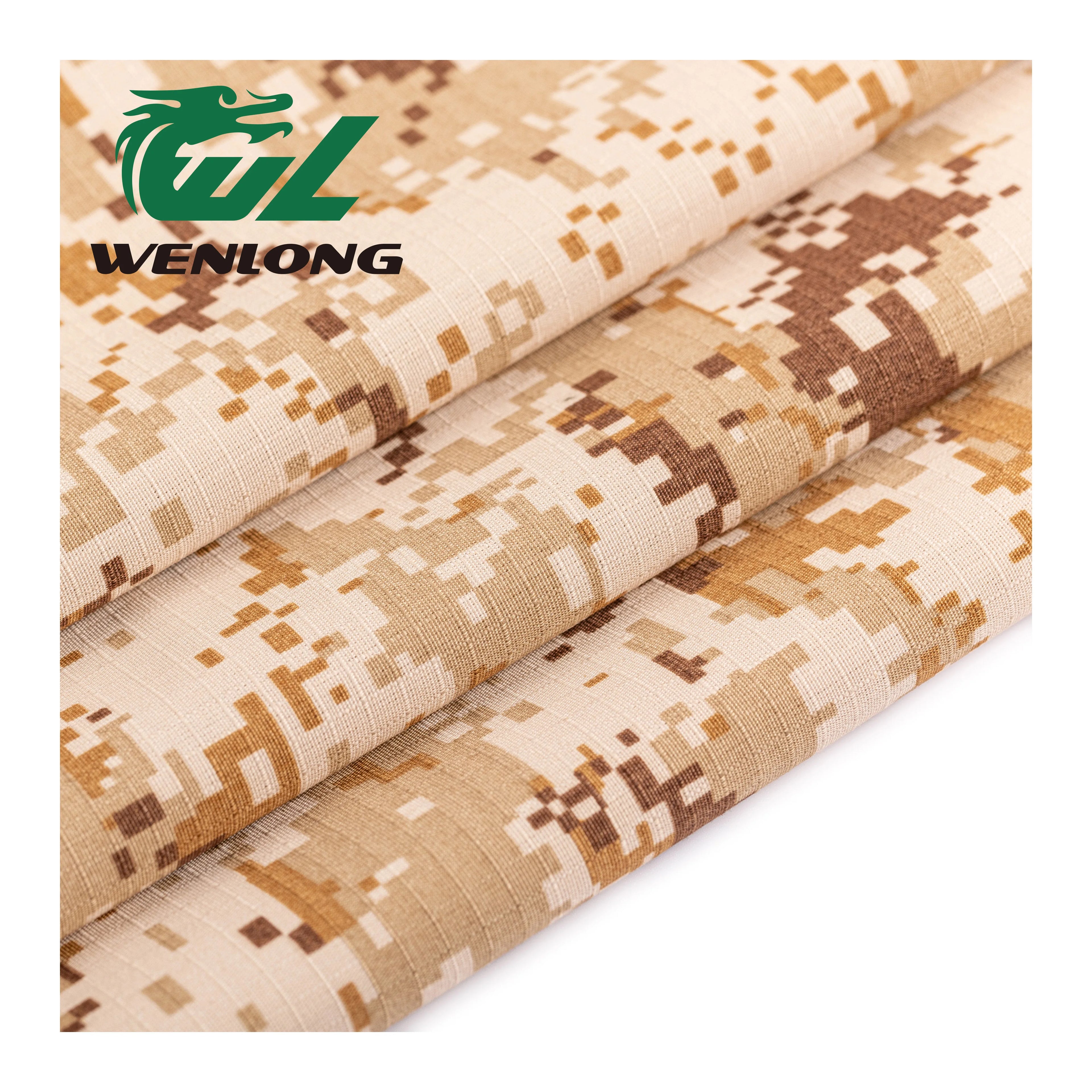 RTS T/C 80/20 Camo Print MARPAT Desert Anti Tearing Camouflage Ripstop Fabric for Uniform Jacket