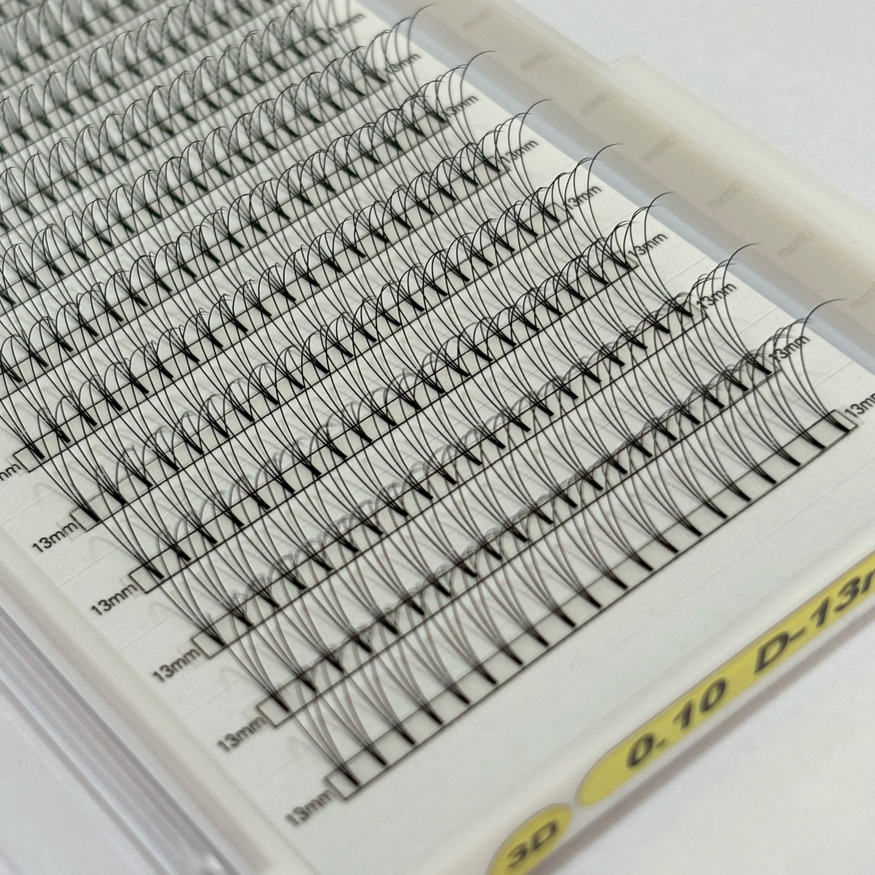 Professional Eyelashes Wholesale  3d 0.07 0.10 Heat Bonded Eyelash Extensions Private Label Eyelash Extensions