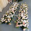 LFB1790 Luckygoods New Stylish Floral Silk Flower Runner Wedding Stage Arrangement Ornaments