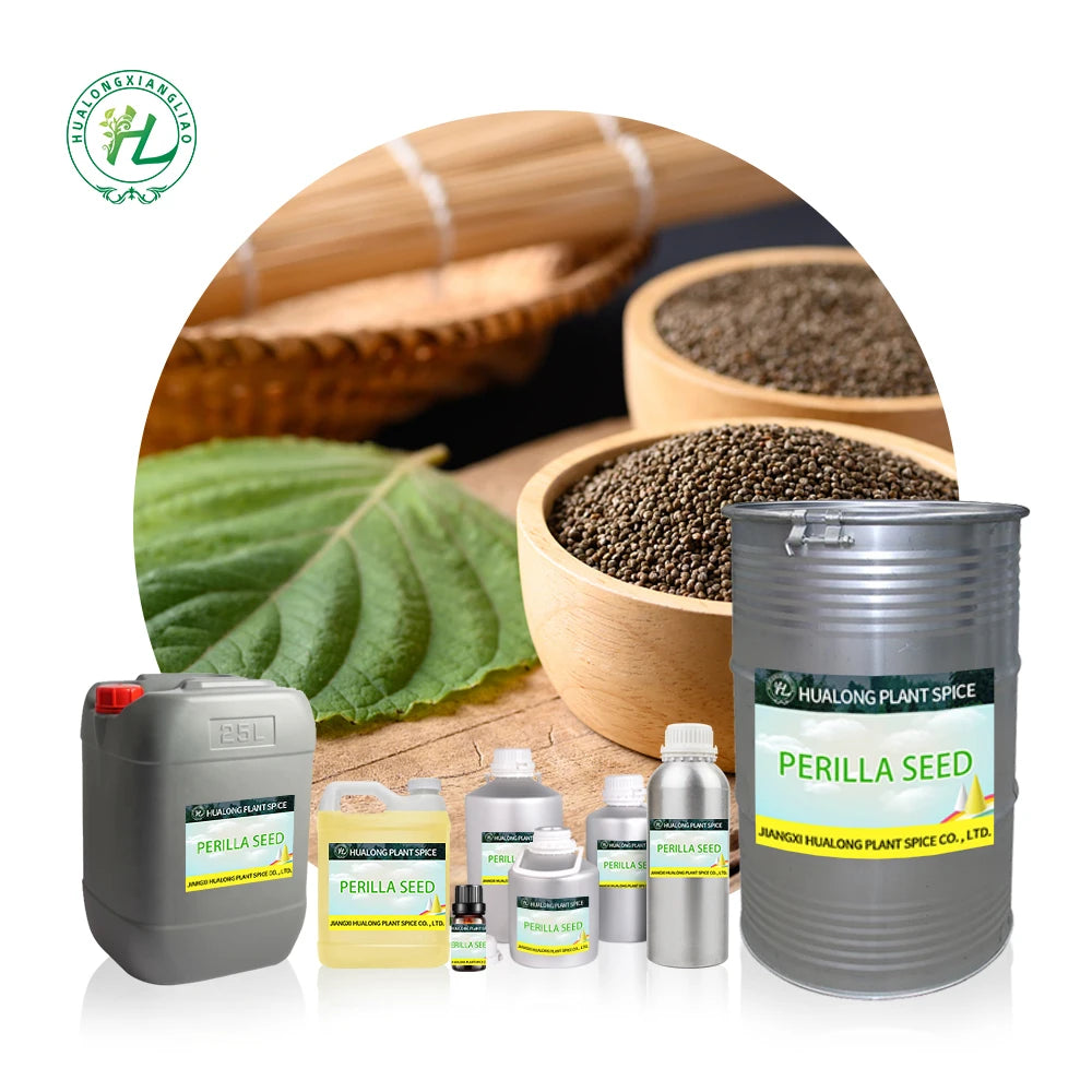 Chinese Green Perilla Seed Oil for Skin Hair - 100% Pure Natural Perilla Frutescens Seed Cold Pressed | Bulk Price 1kg