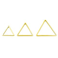 Fashion Originality Stainless Steel Geometric Hollow Equilateral Triangle Pendant for DIY Earring Necklace Jewelry Accessories