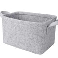 Felt Storage Bin Baskets for Shelves  Collapsible Closet Storage Bins for Sundries Storage Baskets for Organizing Laundry Room