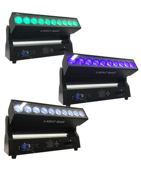 Professional LED Moving Head Bar Light 10*40W RGBW Zoom DJ Stage Pixel Wash Zoom Lighting DMX512 Beam Wall Washer