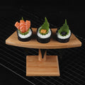 Wedding Party Table Decoration Eco-Friendly Food Grade Sushi Stand Bamboo Display 1/2/3/4/5 Holes Ice Cream Cone Holder