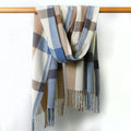 Zifeng OEM La Oracion Talit Chal Winter New Fashion Plaid Hijab Woman Cashmere Hijab Shawl