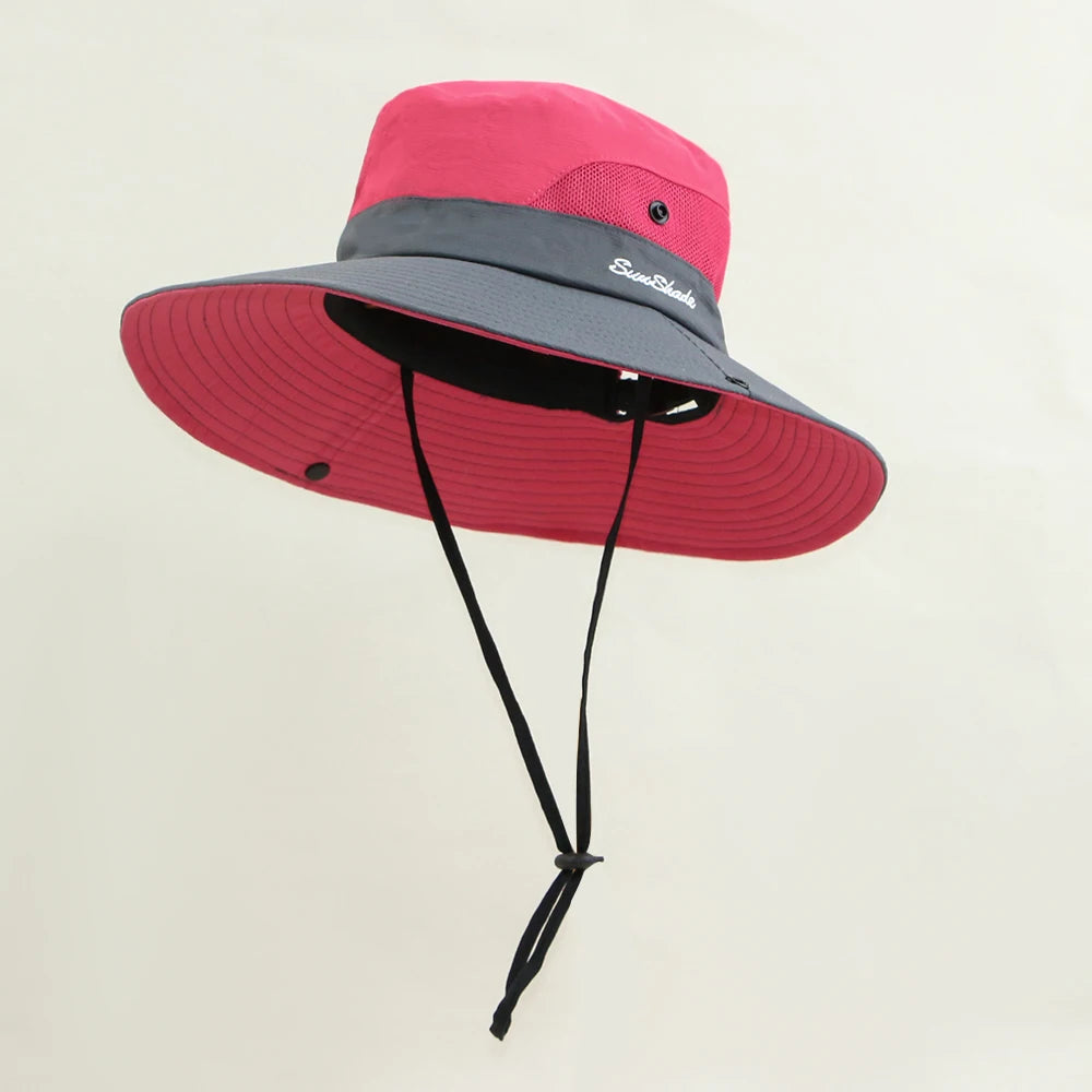 Wholesale Cheap Blank Quick Dry Polyester Breathable Bucket Hat UV Safari Hat Bob Chapeau Adjustable String Fishing Boonie Cap
