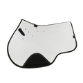 Custom Equestrian Riding Non-slip Breathable Dressage Jumping White Horse Saddle Cotton Pad Silicon Filled