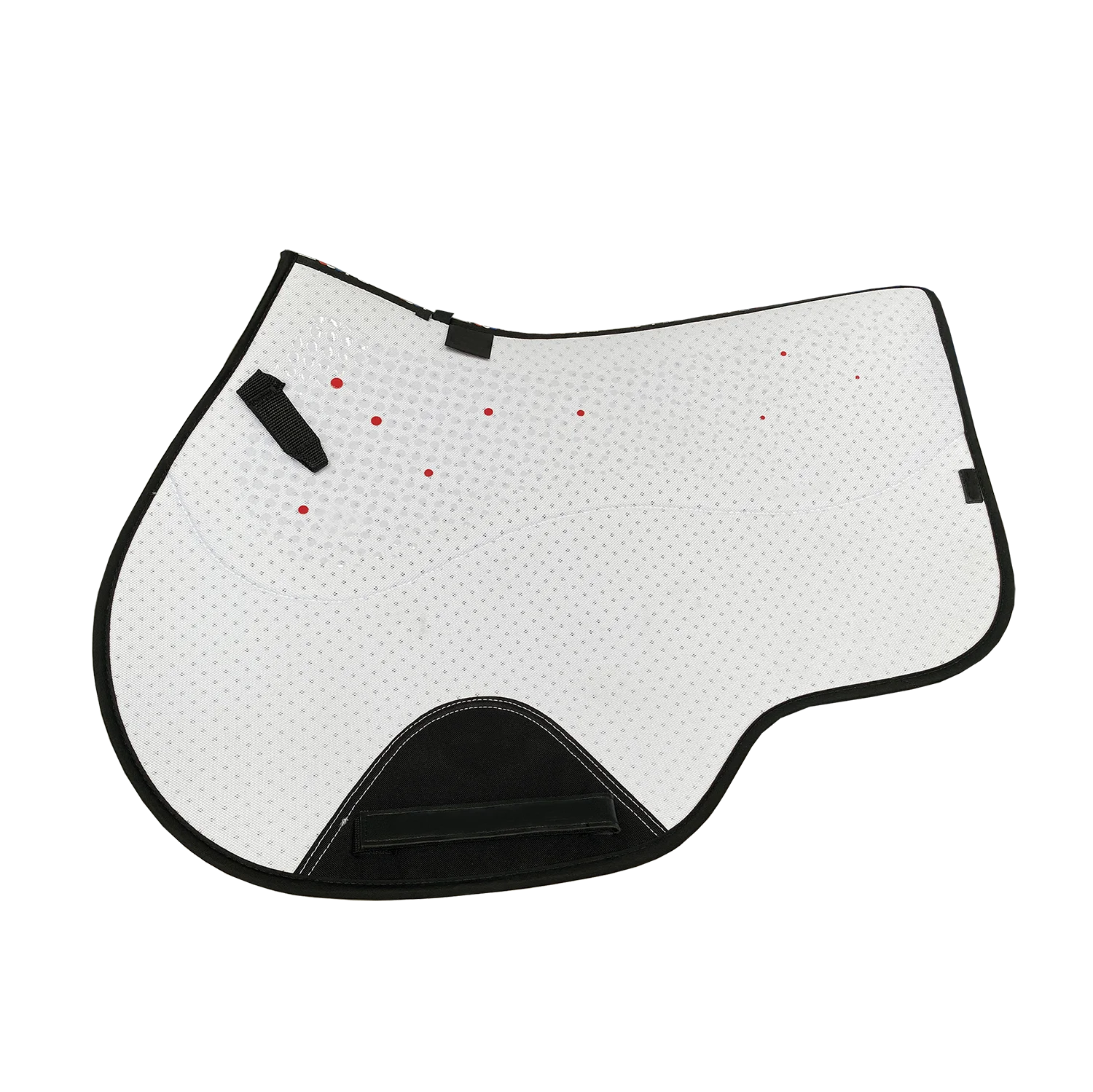 Custom Equestrian Riding Non-slip Breathable Dressage Jumping White Horse Saddle Cotton Pad Silicon Filled