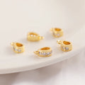 Jewelry Clasp Brass 18K Gold Plated Melon Seeds Clasp DIY Jewelry Accessories Waist Chain Zircon Pendant Clasp