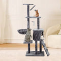 Pawise New Design Natural Wooden Sisal Cat Tree House Large Big Climbing Frame Floor to Ceiling Wood Cat Scratching Tree Tower