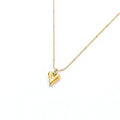 Fashion Simple Newest Trendy Forevery love Heart Pendant Necklaces Stainless Steel Heart Necklace