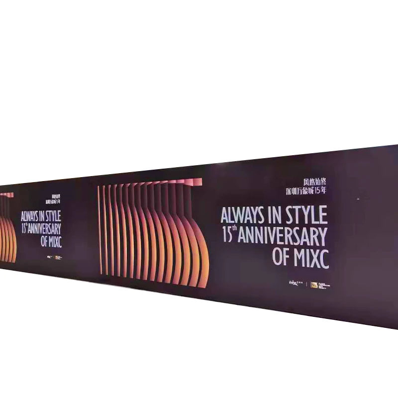 Custom Outdoor Sports Racing Polyester Mesh Banner Sign Mesh Advertising Fabric Fence Scrim Mesh Banner