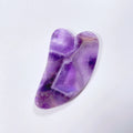 Huiying V Shape Slimming Massager Jade Amethyst Gua Sha Natural Jade Facial Massage