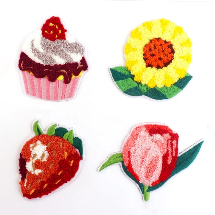 Chenille Patch Custom Embroidery Embroidery Patches With Iron-on Backing Embroidery Patch for Clothing