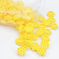 100pcs Honeycomb Shaped Glue Cup False Eyelashes Grafting Planting Rapid Bloom Sun Flower Glue Cup Lash Extension Makeup Tools