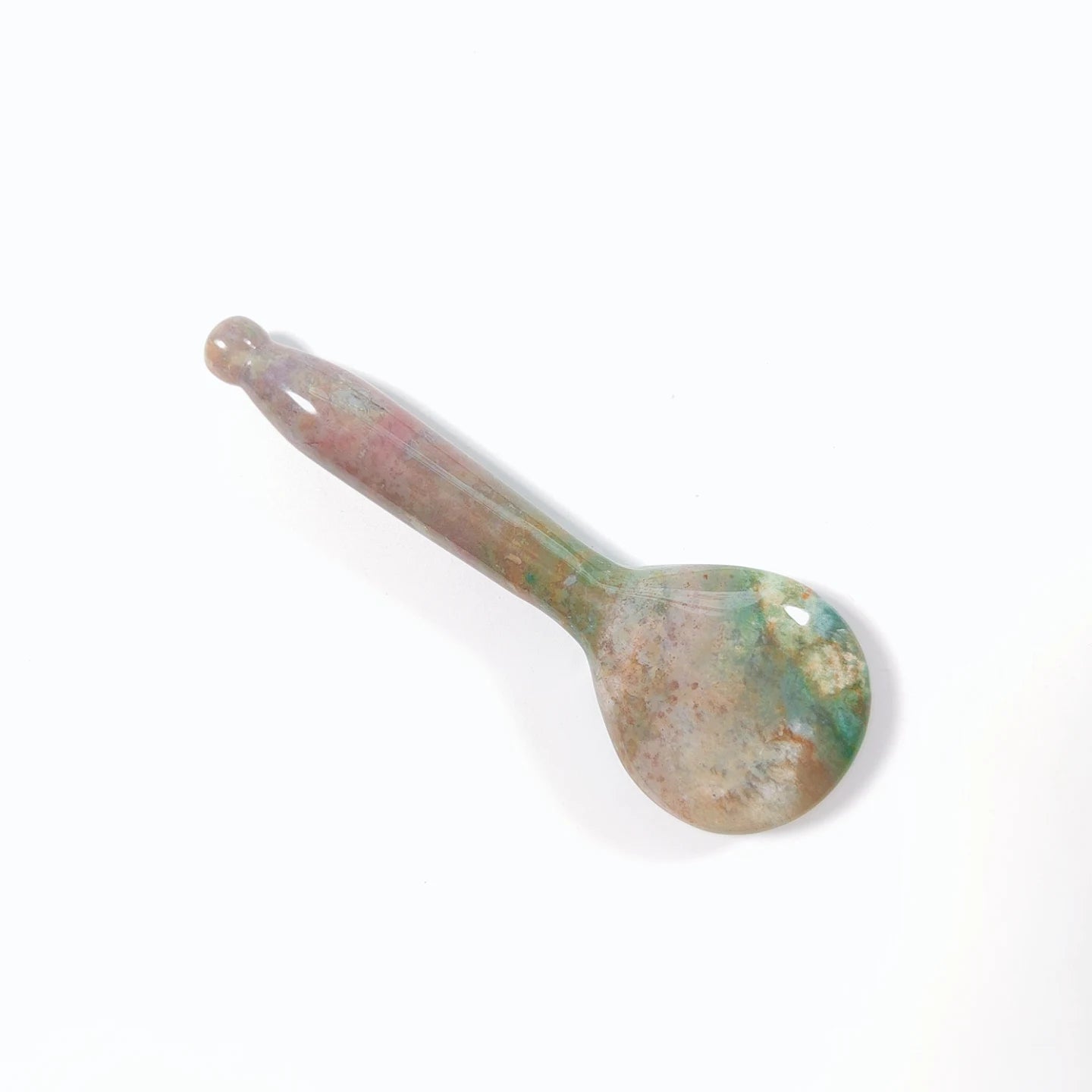 Huiying Wholesale Jade Acupressure Gua Sha Indian Agate Spoon