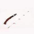 Super Light 2 Sections Cork Gun Handle Solid Glass Fiber Fishing Rod Ice