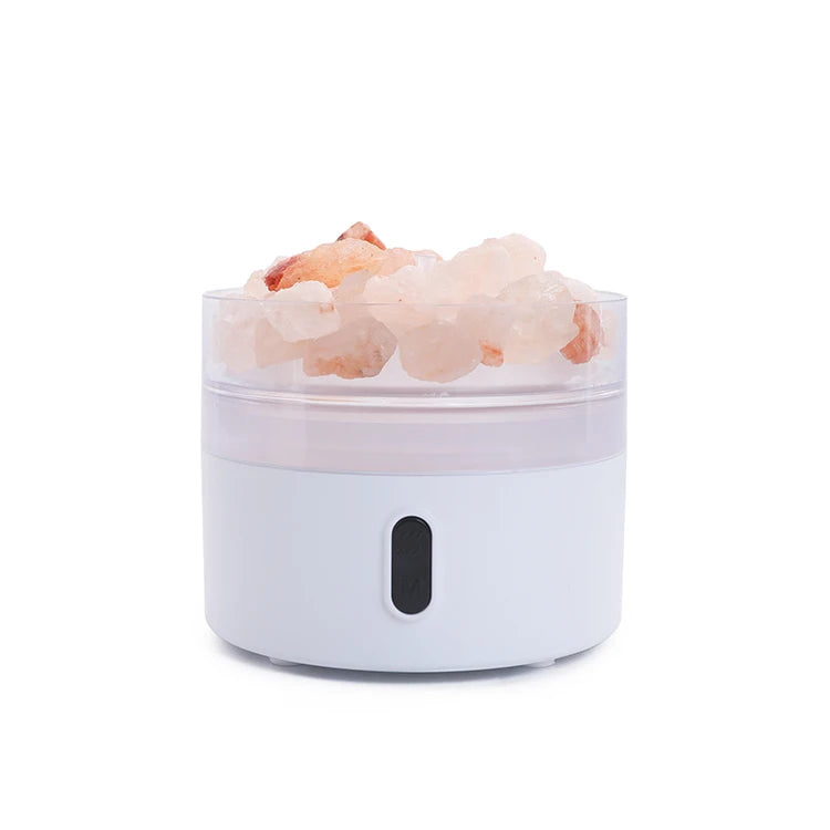 2022 New Crystal ABS + PP Ultrasonic Humidifier 220ml Mute Essential Oil Diffuser with Warm Night Light for Hotel & Car Use