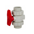 Hot Sales 1/2 to 4 Inch Double Union Socket Pvc Valves and Fittings Pph Water Pipe Pvc Ball Valve Price List