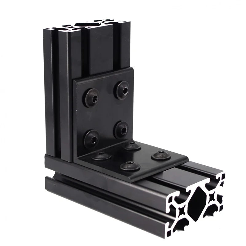 China Manufacturer Rohs Odm Oem Imperial 6353 15 Inches  8 Hole  Cnc Aluminum Corner Bracket for T- Slot Aluminum Profile 10 15