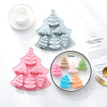 3 Different Christmas Tree Silicone Molds for Holiday Baking DIY Cake Tools for Decor Packaged in Bag for Commercial Food Use