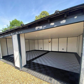 Interlocking Vented Garage Floor Tiles Durable Drainage PP PVC Interlocking Flooring Mats for Car Washing Plastic Flooring Mat
