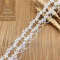 Factory Direct Sales Double-Line Flowers Polyester Wearable Ribbon French Lace Eco-Friendly Garment Accessories for Shoes