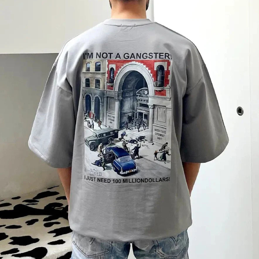 Custom Logo 220gsm 100% Cotton Oversized Acid Wash T-Shirt Vintage Streetwear O-Neck Long 3D Graphic Print Short Fitness O-Neck