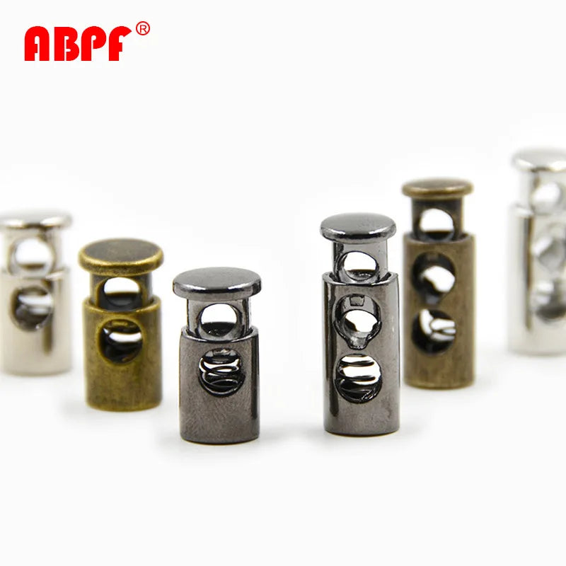 Wholesale Black Sliver Golden Metal Stopper Buckle Spring Cord Lock Alloy Rope Lock Catch for Drawstring Jacket Pants Bag