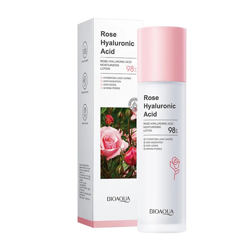 Face Cream Lotion Rose Extract Face Tonic Moisturizing Hydration Oil Control Shrink Pores Makeup Water Face Skin Care 100ml SS