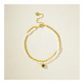 Special design 925 Sterling silver luxury jewelry gold plated shiny rope double layer chain natural freshwater pearl bracelet