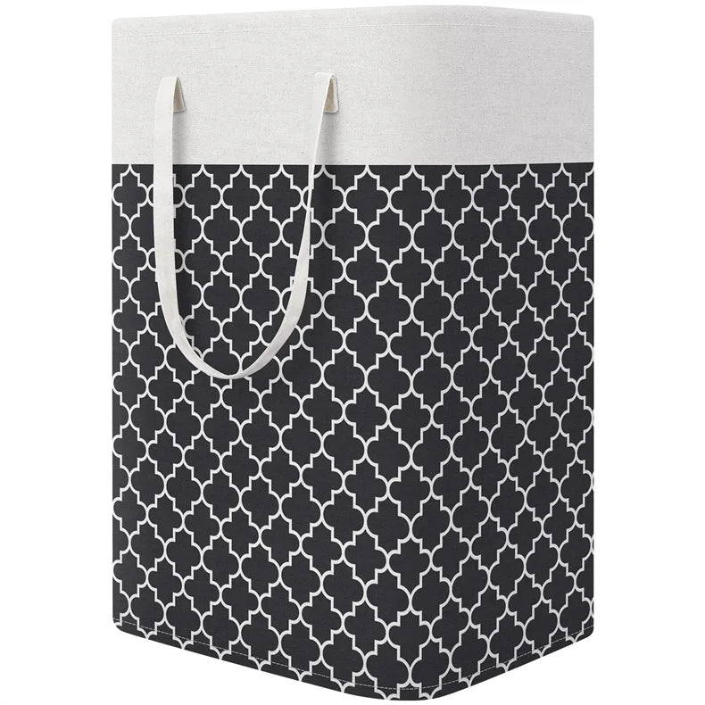 75L Collapsible Freestanding Laundry Hamper Long Reinforced Handles for Clothes Towels Toys-Durable Laundry Bags & Baskets
