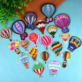 In Stock New Design Embroidered Patch Iron on Hot air Balloon Embroidery Patches for Clothing