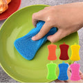 Soft Silicone Dishwashing Pot Pan Sponge Scrubber Fruit Vegetable Cleaning Brush for Kitchen