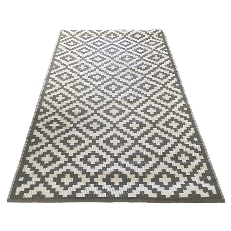 5x8ft Indoor Outdoor Rugs Reversible Outdoors Mats Plastic Straw Carpet