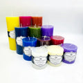 Factory Customization High-Temperature Pouring Vibrant Colors Flat Top Pillar Candle for Events & Retail Decoration Wedding