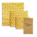 Beeswax Wraps for Food Organic Bees Wax Paper for Bread Cheese Sandwiches Reusable Bee's Wrap for Covering Bowls