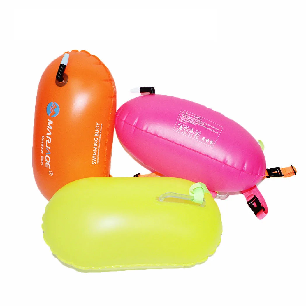 Eco-Friendly Bright Colored PVC Swim Safety Buoy Dry Bag Adjustable Strap Swimming Climbing Tour Casual Customizable Colors
