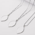 Charm Jewelry Custom Pendant Snake Chain Jewelry Necklace Sublimation Blank Metal Necklace