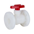 China High Quality 1-1/2 to 4 Inch Manual Flange Pvdf Ball Valve DN40 to DN100 Flange end PVDF valve with ready to ship