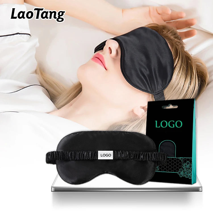 Customized Luxury Travel Silk Eye Mask New Design for Sleep Use Colorful Sleep Stain Eye Mask Eye Health Supplies